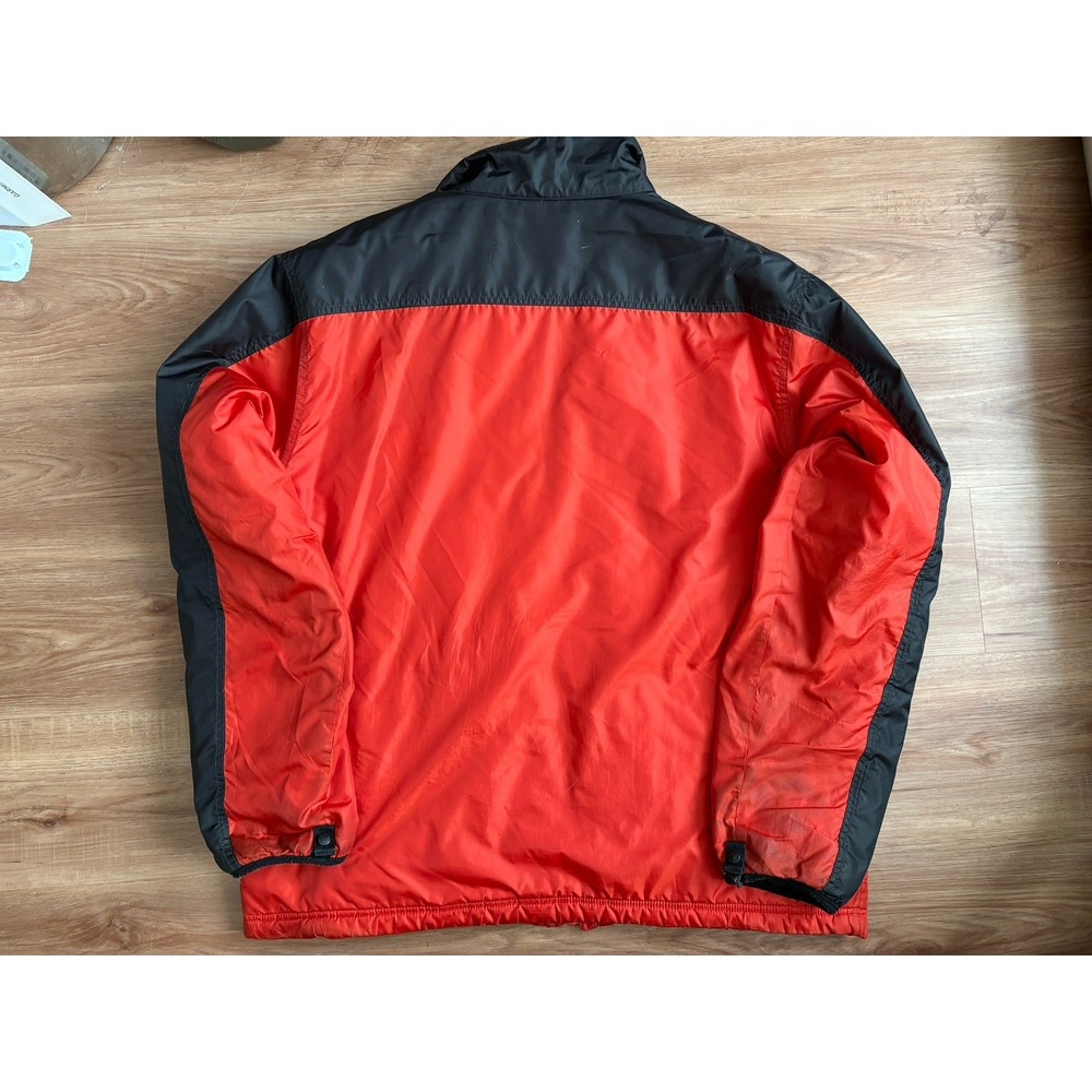 LL Bean Men's‎ Primaloft Puffer Jacket XLT Red Black  Vintage Full Zip Coat - Picture 5 of 7